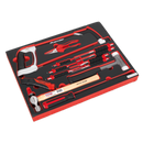 Tool Tray with Hacksaw, Hammers & Punches 13pc | Pipe Manufacturers Ltd..