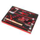 Tool Tray with Hacksaw, Hammers & Punches 13pc | Pipe Manufacturers Ltd..