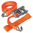 Car Transporter Ratchet Tie Down 50mm x 3m Alloy Wheel - Single 5000kg Load Test | Pipe Manufacturers Ltd..