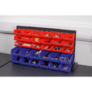 Bin Storage System Bench Mounting 30 Bins | Pipe Manufacturers Ltd..