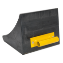 Heavy-Duty Rubber Wheel Chock 13.5kg - Single | Pipe Manufacturers Ltd..