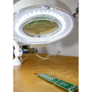 Bench Mounting Magnifying Work Light 48 SMD LED 230V | Pipe Manufacturers Ltd..