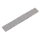 Wheel Weight 5 & 10g Adhesive Zinc Plated Plastic Coated Strip of 8 (4 x Each Weight) Pack of 100 | Pipe Manufacturers Ltd..