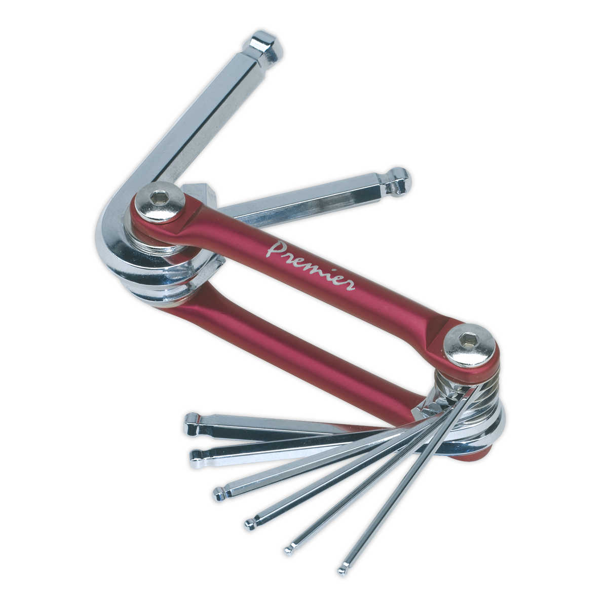 Slimline Folding Ball-End Hex Key Set 8pc