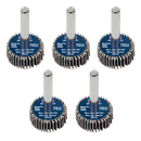 ¯25 x 10mm Flap Wheel ¯6mm Shaft Assorted Grit - Pack of 5