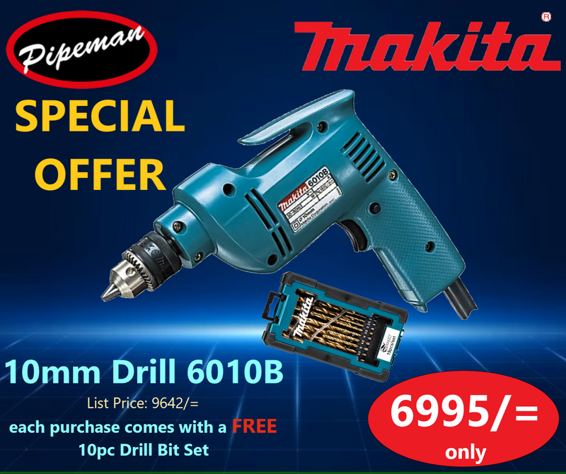Makita Drill & Free Bit Set