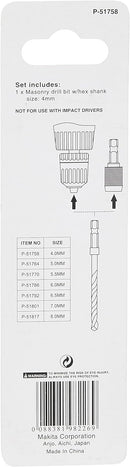 Masonry Drill Bit, 4 Mm Diameter