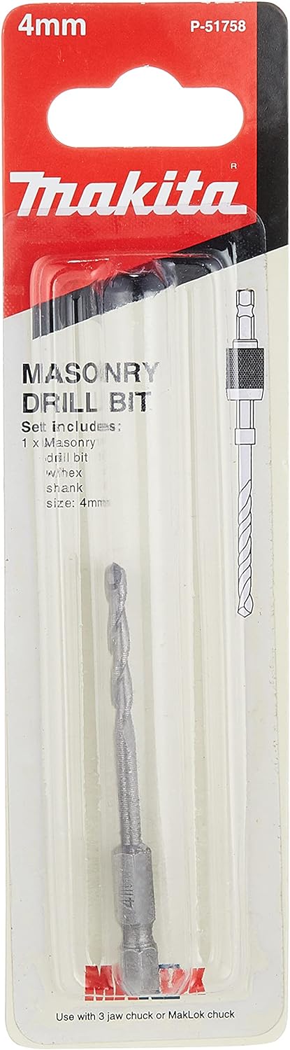 Masonry Drill Bit, 4 Mm Diameter