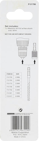 Masonry Drill Bit, 6 mm Diameter