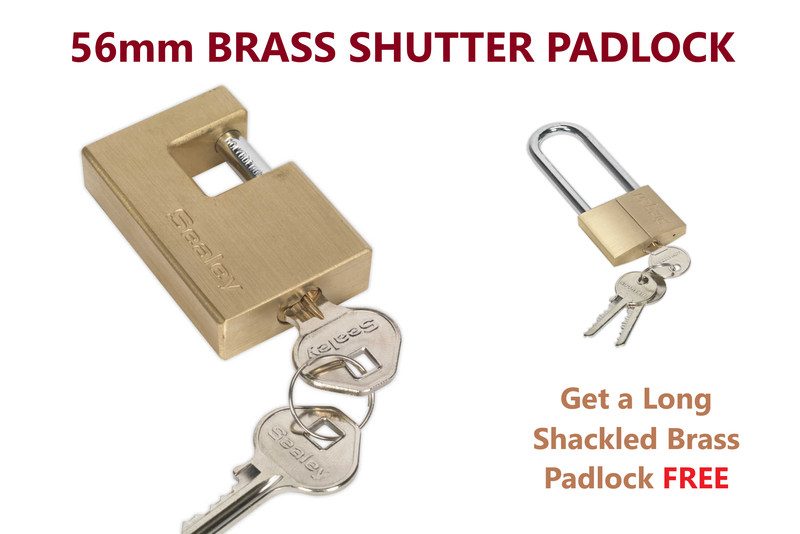 Brass Shutter Padlock & Long Shackle Brass Padlock