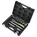 21pc 1/2"Sq Drive Socket Set - Metric