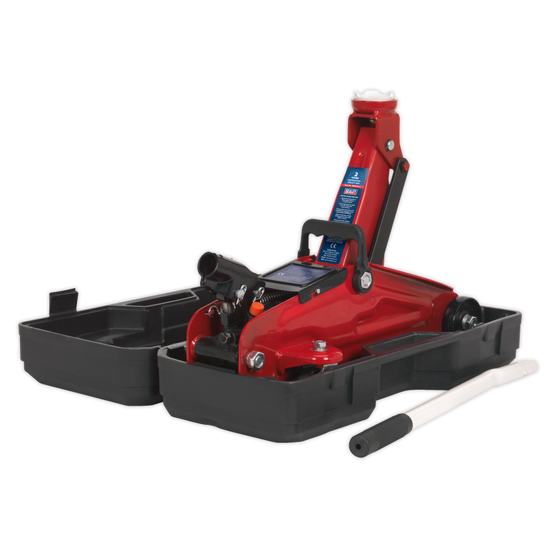 Trolley Jack 2tonne Short Chassis with Storage Case | Pipe Manufacturers Ltd..