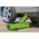 Trolley Jack 3tonne Long Chassis Heavy-Duty Hi-Vis | Pipe Manufacturers Ltd..
