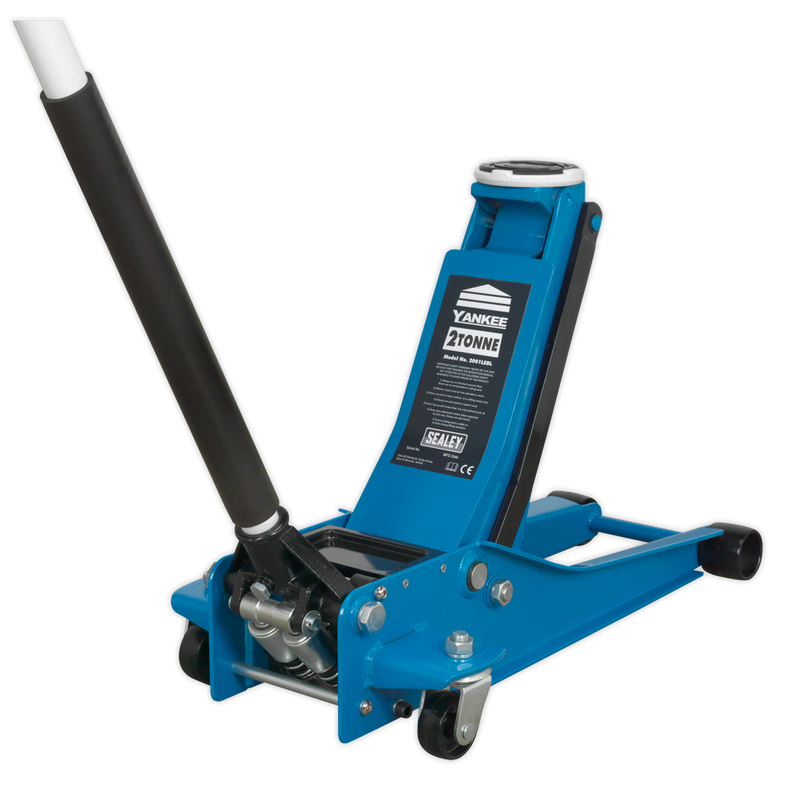 Trolley Jack 2tonne Low Entry Rocket Lift Blue | Pipe Manufacturers Ltd..