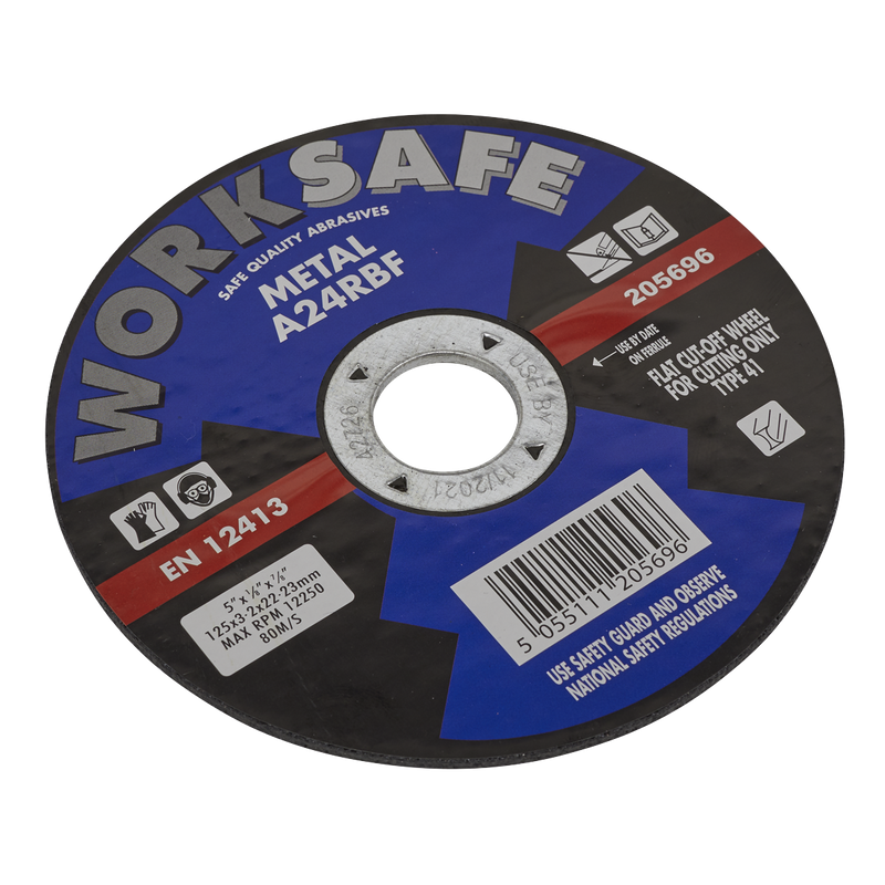 Cutting Disc Flat Metal ¯125 x 3.2 x 22mm | Pipe Manufacturers Ltd..