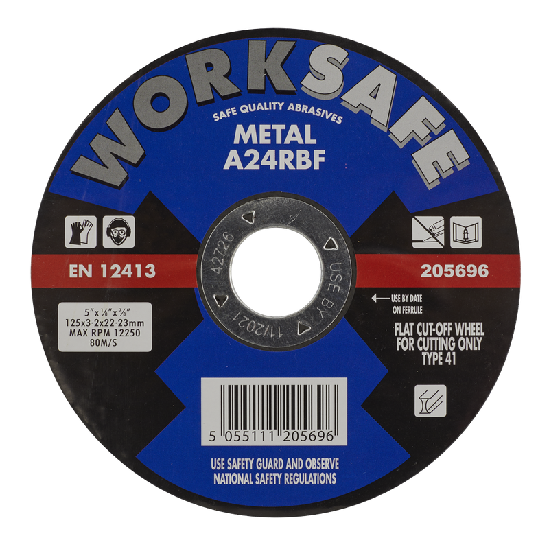 Cutting Disc Flat Metal ¯125 x 3.2 x 22mm | Pipe Manufacturers Ltd..
