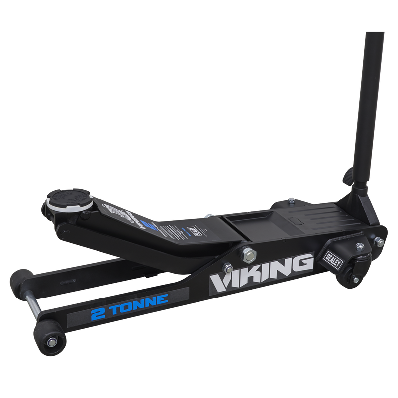 Viking Low Entry Long Reach Trolley Jack 2tonne with Rocket Lift | Pipe Manufacturers Ltd..