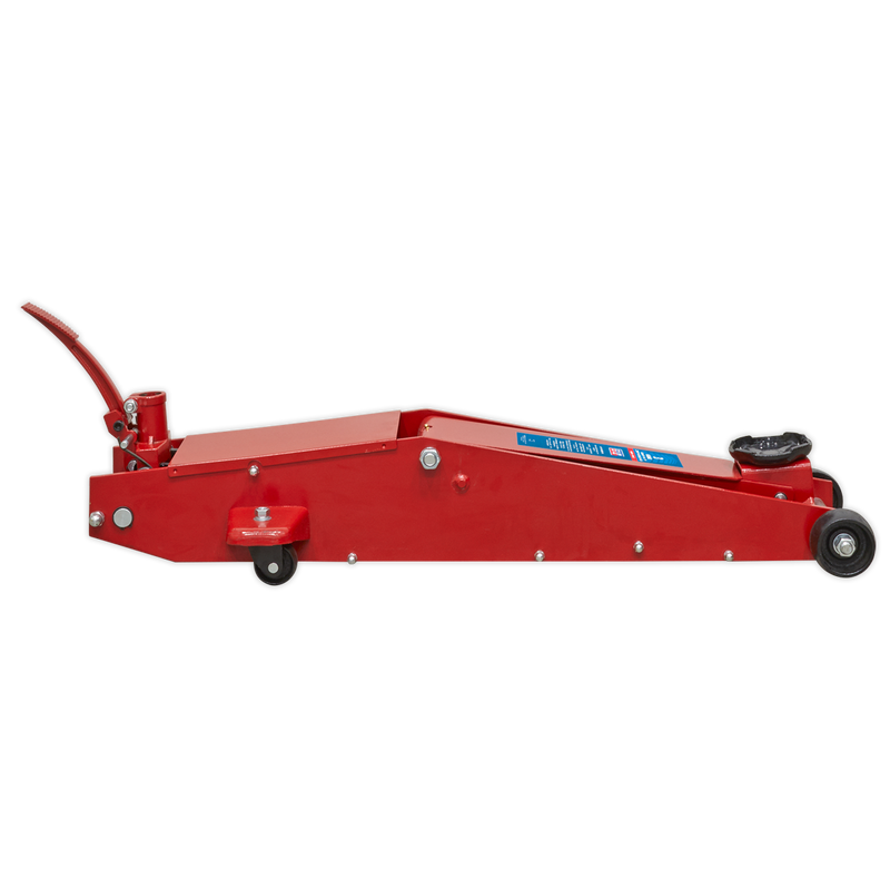 Trolley Jack 3tonne Long Reach High Lift Commercial | Pipe Manufacturers Ltd..