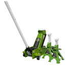 Trolley Jack 3tonne Super Rocket Lift & Axle Stands (Pair) 3tonne Capacity per Stand-Hi-Vis | Pipe Manufacturers Ltd..
