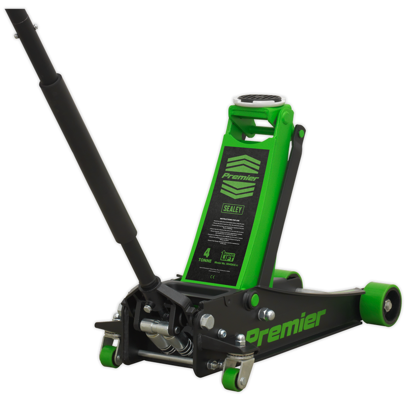 Trolley Jack 4tonne Rocket Lift Green | Pipe Manufacturers Ltd..