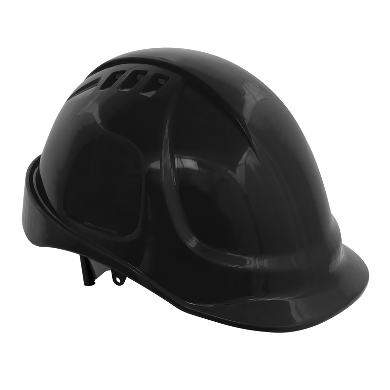 Plus Safety Helmet - Vented (Black) | Pipe Manufacturers Ltd..