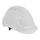 Plus Safety Helmet - Vented (White) | Pipe Manufacturers Ltd..