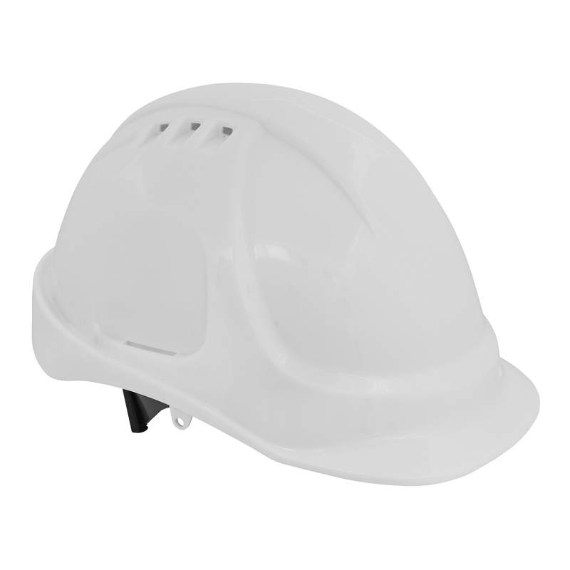 Plus Safety Helmet - Vented (White) | Pipe Manufacturers Ltd..