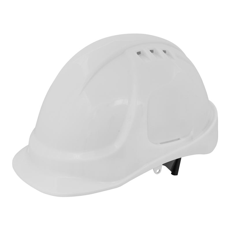 Plus Safety Helmet - Vented (White) | Pipe Manufacturers Ltd..