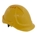 Plus Safety Helmet - Vented (Yellow) | Pipe Manufacturers Ltd..