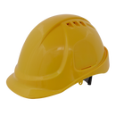 Plus Safety Helmet - Vented (Yellow) | Pipe Manufacturers Ltd..