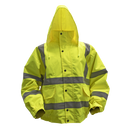 Hi-Vis Yellow Jacket with Quilted Lining & Elasticated Waist - XX-Large | Pipe Manufacturers Ltd..