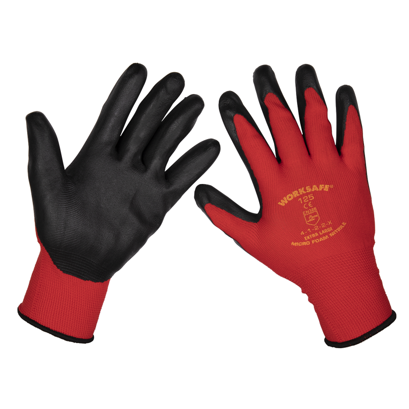 Flexi Grip Nitrile Palm Gloves (X-Large) - Pack of 120 Pairs | Pipe Manufacturers Ltd..