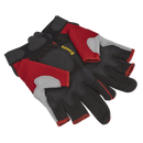 Red Fingerless Multi-Task Gloves Medium - Pair | Pipe Manufacturers Ltd..