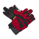Red Fingerless Multi-Task Gloves Medium - Pair | Pipe Manufacturers Ltd..