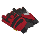 Red Fingerless Multi-Task Gloves Medium - Pair | Pipe Manufacturers Ltd..