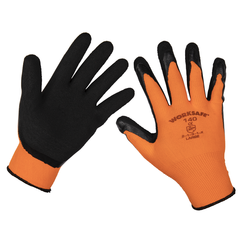 Foam Latex Gloves (Large) - Pack of 12 Pairs | Pipe Manufacturers Ltd..