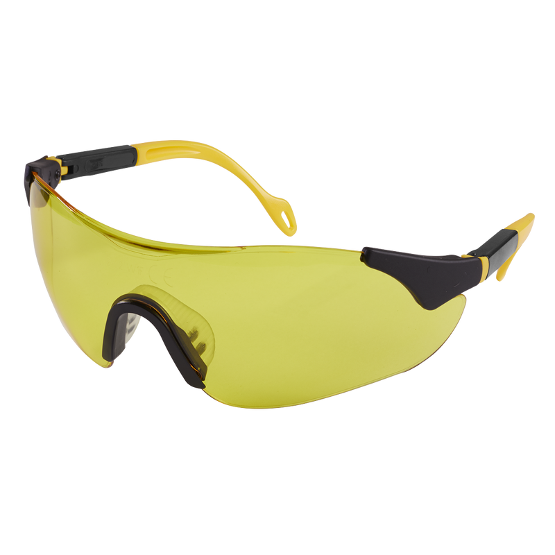 Sports Style High-Vison Safety Glasses with Adjustable Arms | Pipe Manufacturers Ltd..