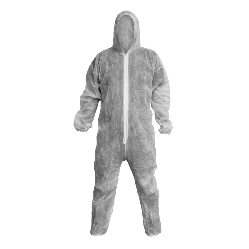 Disposable Coverall White - Large | Pipe Manufacturers Ltd..