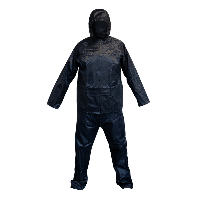 Flexible Waterproof Suit 2pc Navy Blue - Large | Pipe Manufacturers Ltd..