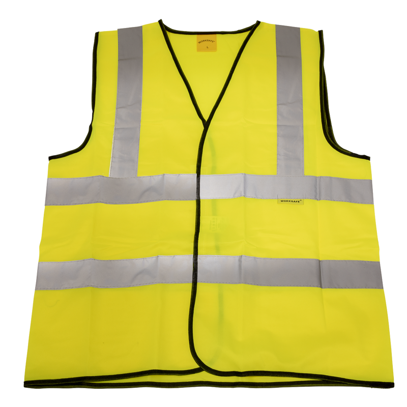 Hi-Vis Waistcoat (Site and Road Use) Yellow - Large | Pipe Manufacturers Ltd..