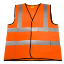 Hi-Vis Orange Waistcoat (Site and Road Use) - Large | Pipe Manufacturers Ltd..