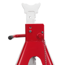 Axle Stands (Pair) 10tonne Capacity per Stand Auto Rise Ratchet | Pipe Manufacturers Ltd..