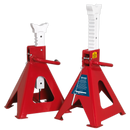 Axle Stands (Pair) 10tonne Capacity per Stand Auto Rise Ratchet | Pipe Manufacturers Ltd..