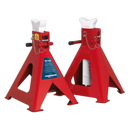 Axle Stands (Pair) 10tonne Capacity per Stand Auto Rise Ratchet | Pipe Manufacturers Ltd..