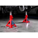 Axle Stands (Pair) 3tonne Capacity per Stand Auto Rise Ratchet | Pipe Manufacturers Ltd..