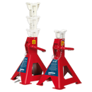 Axle Stands (Pair) 3tonne Capacity per Stand Auto Rise Ratchet | Pipe Manufacturers Ltd..