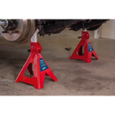 Axle Stands (Pair) 5tonne Capacity per Stand Auto Rise Ratchet | Pipe Manufacturers Ltd..