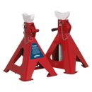 Axle Stands (Pair) 5tonne Capacity per Stand Auto Rise Ratchet | Pipe Manufacturers Ltd..