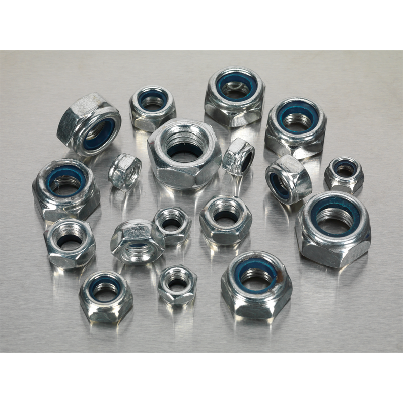 Nylon Lock Nut Assortment 300pc M6-M12 DIN 982 Metric | Pipe Manufacturers Ltd..