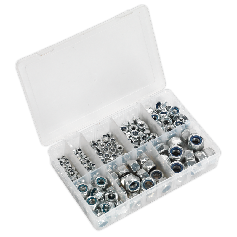 Nylon Lock Nut Assortment 255pc M4-M16 DIN 985 | Pipe Manufacturers Ltd..